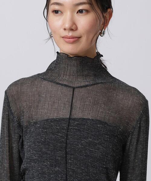 GALLEST（ギャレスト）の「ナチュラルシアーカットソー（Tシャツ/カットソー・レディース・オフホワイト/イエロー系その他/ブラック・38）」の11枚目の写真