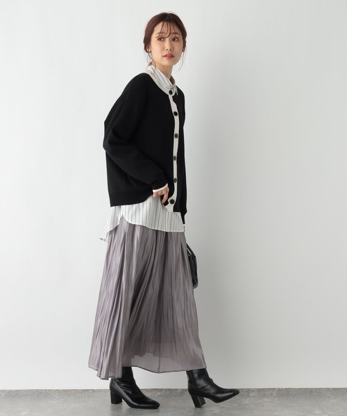GLOBAL WORK（グローバルワーク）の「365日マイスタイルレギュラーシャツ/975616（シャツ/ブラウス・レディース・ネイビー系8/パープル系その他2/グレイッシュベージュ/ブルー系その他6/ライトブルー/オフホワイト/イエロー/ホワイト系その他/ストライプ/グリーン系その他5・FREE）」の18枚目の写真