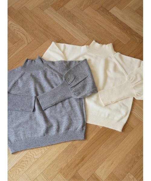 TRUNC(トランクエイティーエイト)の「Finger Hole Volume Sleeve Knit(ニット/セーター・レディース・グレー・FREE)」の18枚目の写真