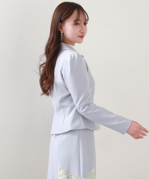 Cheek（チーク）の「袖開きショートテーラードジャケット（テーラードジャケット・レディース・ピンク/グレー/ミント・MEDIUM）」の18枚目の写真