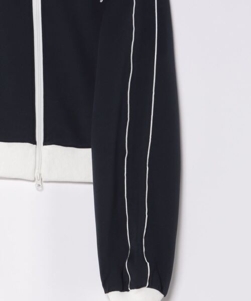 Alley by w closet（アリーバイダブルクローゼット）の「【Alley】ハイネックパイピングジャージ（その他アウター・レディース・ネイビー/ピンク・FREE）」の5枚目の写真