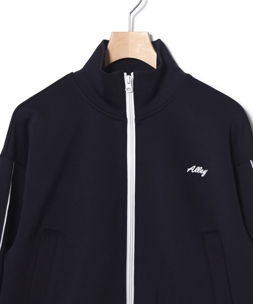 Alley by w closet（アリーバイダブルクローゼット）の「【Alley】ハイネックパイピングジャージ（その他アウター・レディース・ネイビー/ピンク・FREE）」の12枚目の写真