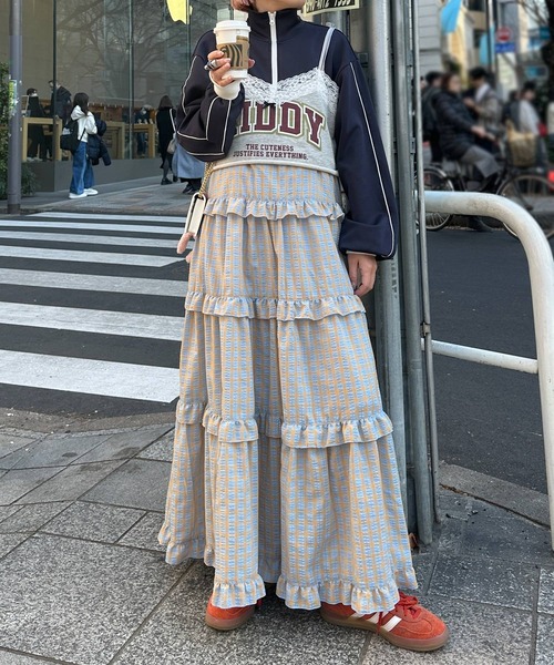 Alley by w closet（アリーバイダブルクローゼット）の「【Alley】ハイネックパイピングジャージ（その他アウター・レディース・ネイビー/ピンク・FREE）」の19枚目の写真