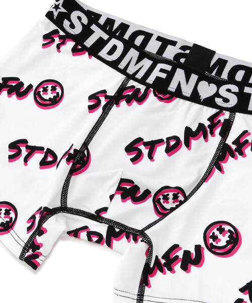 STUD MUFFIN（スタッドマフィン）の「STUD MUFFIN/スタッドマフィン/バイアスグラフィティ柄アンダーウエア（ボクサーパンツ・メンズ・ブラック/ホワイト・L/XL/M）」の6枚目の写真