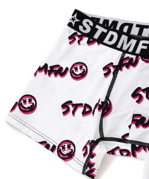 STUD MUFFIN（スタッドマフィン）の「STUD MUFFIN/スタッドマフィン/バイアスグラフィティ柄アンダーウエア（ボクサーパンツ・メンズ・ブラック/ホワイト・L/XL/M）」の7枚目の写真