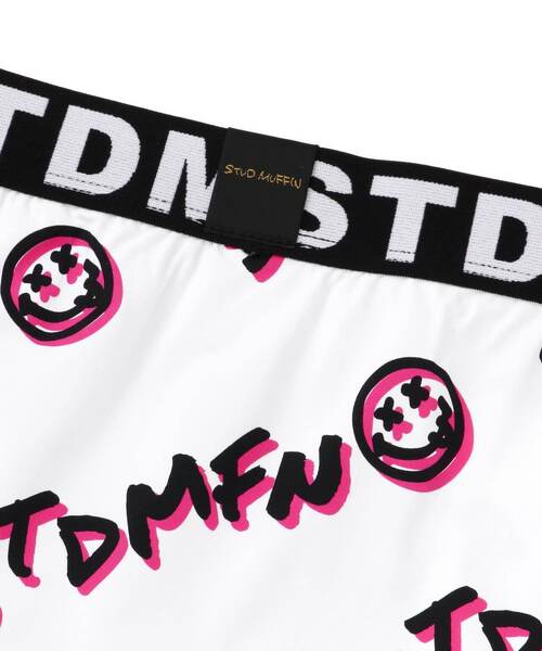STUD MUFFIN（スタッドマフィン）の「STUD MUFFIN/スタッドマフィン/バイアスグラフィティ柄アンダーウエア（ボクサーパンツ・メンズ・ブラック/ホワイト・L/XL/M）」の8枚目の写真
