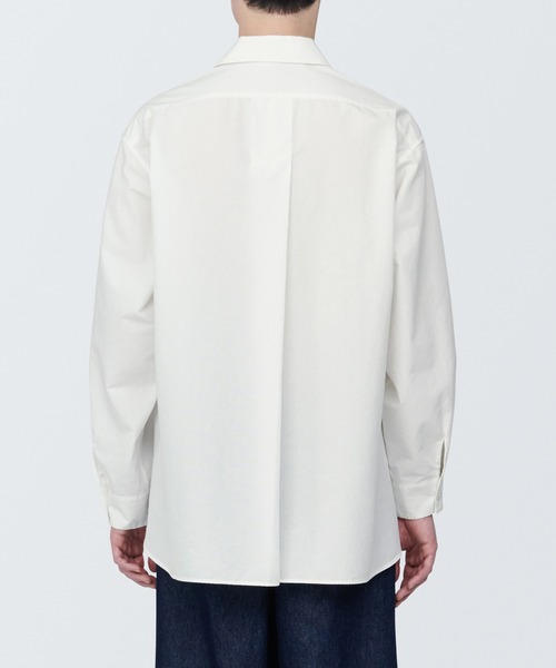 無印良品（ムジルシリョウヒン）の「紳士　和紙混ポプリンシャツ（シャツ/ブラウス・メンズ・ホワイト・S/XL/L）」の4枚目の写真