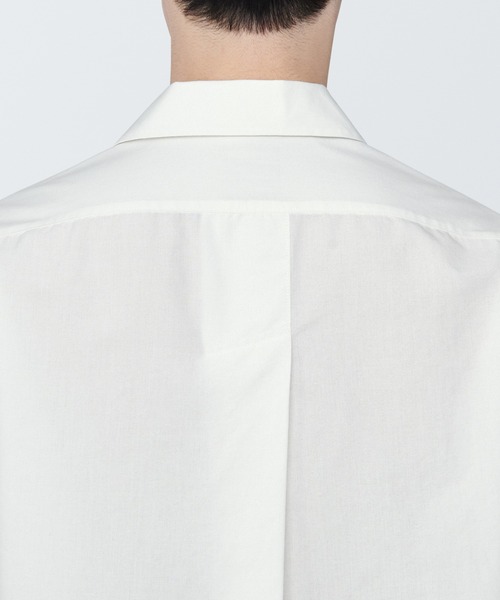 無印良品（ムジルシリョウヒン）の「紳士　和紙混ポプリンシャツ（シャツ/ブラウス・メンズ・ホワイト・S/XL/L）」の8枚目の写真