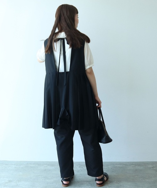 △T/R プリーツベスト（ベスト）｜bulle de savon（ビュルデサボン）の