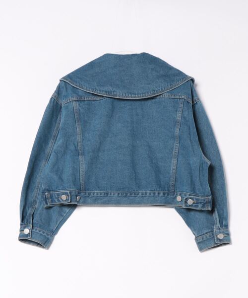 frunco（フランコ）の「ビックカラーデニムジャケット（デニムジャケット・レディース・ブルー・FREE）」の17枚目の写真