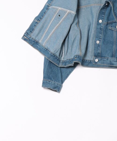 frunco（フランコ）の「ビックカラーデニムジャケット（デニムジャケット・レディース・ブルー・FREE）」の18枚目の写真