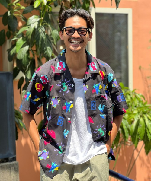 MAGIC NUMBER（マジック ナンバー）の「【MAGIC NUMBER】THE MAGIC NUMBER OPEN COLLAR S/S SHIRT（シャツ/ブラウス・メンズ・ミント/ブラック・LARGE/X-LARGE/MEDIUM）」の12枚目の写真