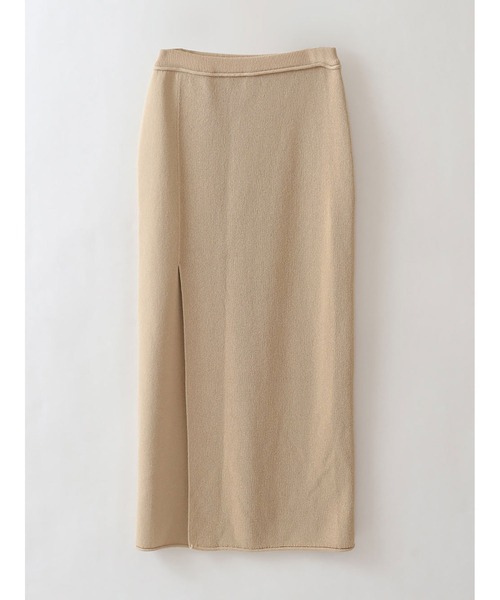 enchainement（アンシェヌマン）の「Ｃ／Ｐニットラップスカート（スカート・レディース・ネイビー/ベージュ・1/2）」の5枚目の写真