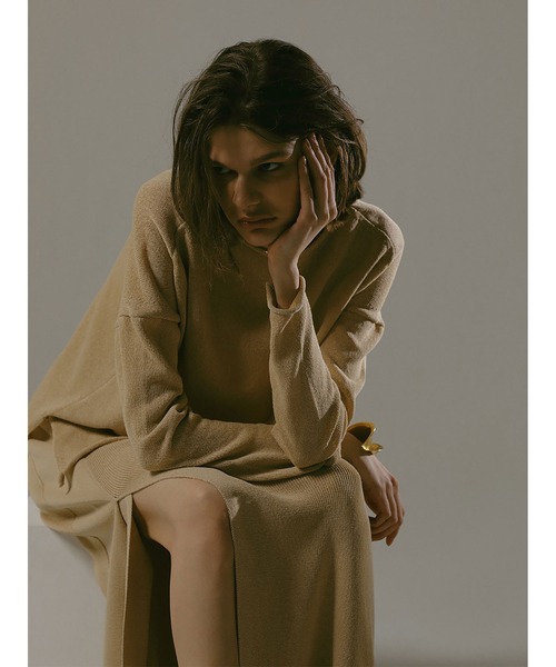 enchainement（アンシェヌマン）の「C／Pニットラップスカート