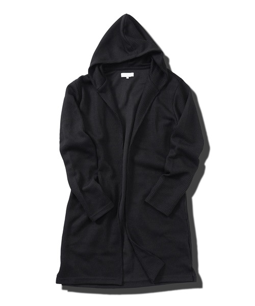 jiggys shop（ジギーズショップ）の「ジャガードニットフーディガン（カーディガン/ボレロ・メンズ・ブラック/チャコールグレー・MEDIUM/LARGE/X-LARGE）」の9枚目の写真