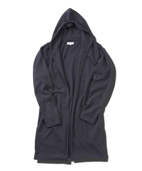 jiggys shop（ジギーズショップ）の「ジャガードニットフーディガン（カーディガン/ボレロ・メンズ・ブラック/チャコールグレー・MEDIUM/LARGE/X-LARGE）」の11枚目の写真