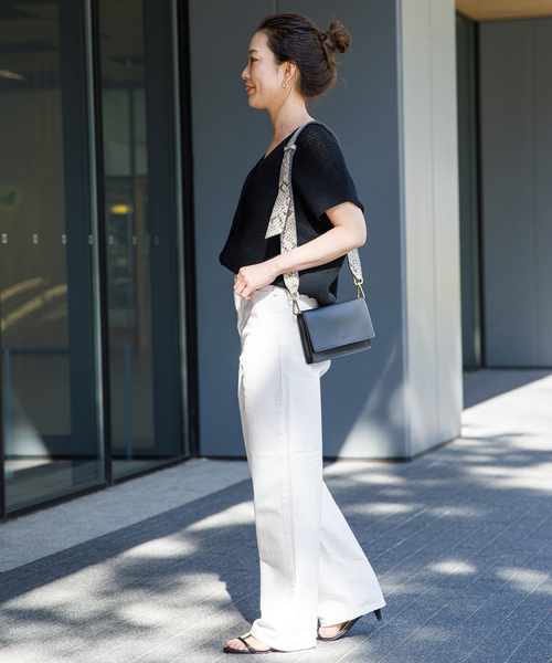 Lee（リー）の「【LEE/リー】STANDARD WARDROBE ストレートパンツ（デニムパンツ・レディース・ホワイト/サックスブルー/ブルー系その他・SMALL/MEDIUM/X-SMALL）」の6枚目の写真