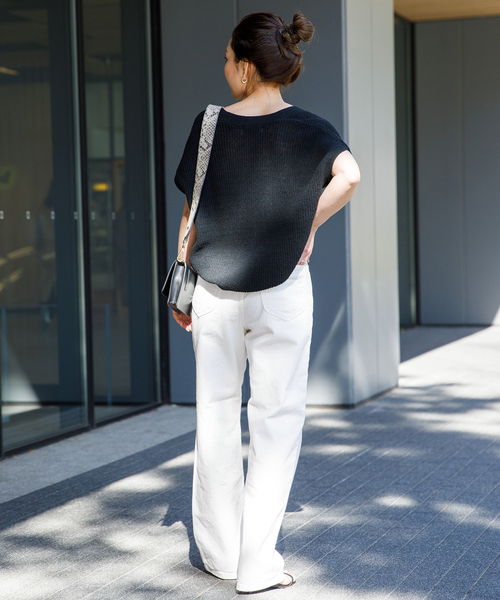 Lee（リー）の「【LEE/リー】STANDARD WARDROBE ストレートパンツ（デニムパンツ・レディース・ホワイト/サックスブルー/ブルー系その他・SMALL/MEDIUM/X-SMALL）」の7枚目の写真