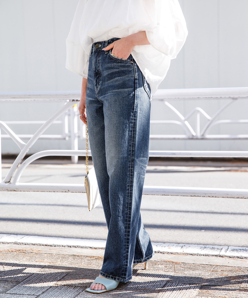 Lee（リー）の「【LEE/リー】STANDARD WARDROBE ストレートパンツ（デニムパンツ・レディース・ホワイト/サックスブルー/ブルー系その他・SMALL/MEDIUM/X-SMALL）」の17枚目の写真