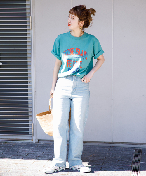 Lee（リー）の「【LEE/リー】STANDARD WARDROBE ストレートパンツ（デニムパンツ・レディース・ホワイト/サックスブルー/ブルー系その他・SMALL/MEDIUM/X-SMALL）」の22枚目の写真