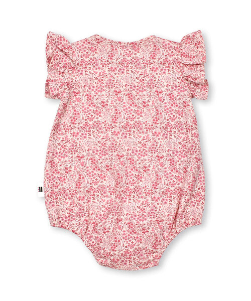 birthday party(バースデイパーティー)の「【お揃い】天竺ペイズリー花プリントボディミニ(70~80cm)(ロンパース・キッズ・ピンク系その他/グリーン系その他・80cm/70cm)」の10枚目の写真