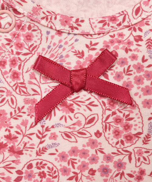 birthday party(バースデイパーティー)の「【お揃い】天竺ペイズリー花プリントボディミニ(70~80cm)(ロンパース・キッズ・ピンク系その他/グリーン系その他・80cm/70cm)」の12枚目の写真