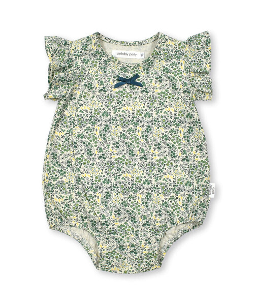 birthday party(バースデイパーティー)の「【お揃い】天竺ペイズリー花プリントボディミニ(70~80cm)(ロンパース・キッズ・ピンク系その他/グリーン系その他・80cm/70cm)」の16枚目の写真