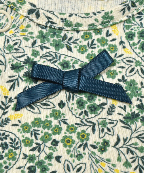 birthday party(バースデイパーティー)の「【お揃い】天竺ペイズリー花プリントボディミニ(70~80cm)(ロンパース・キッズ・ピンク系その他/グリーン系その他・80cm/70cm)」の3枚目の写真