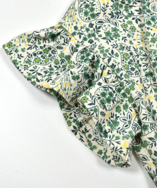 birthday party(バースデイパーティー)の「【お揃い】天竺ペイズリー花プリントボディミニ(70~80cm)(ロンパース・キッズ・ピンク系その他/グリーン系その他・80cm/70cm)」の4枚目の写真