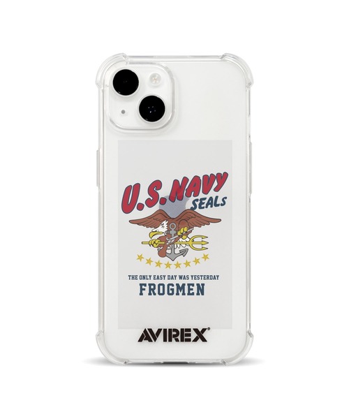 iPhone15 iPhone14 iPhone13 アヴィレックス [耐衝撃クリアケース