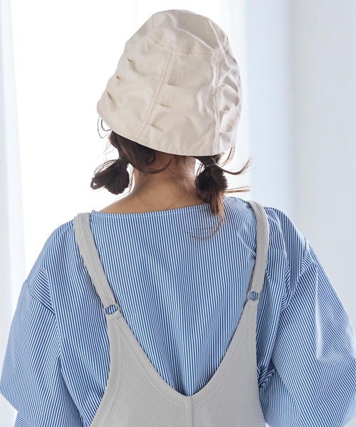 coca（coca）（コカ）の「タックバケットハット（ハット・レディース・アイボリー/ブラック・ONE SIZE）」の9枚目の写真