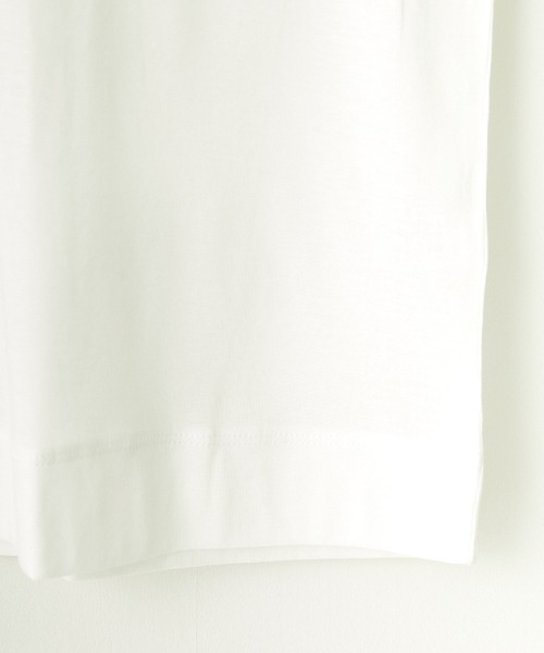 mizuiroind（ミズイロインド）の「[mizuiro ind/ミズイロインド] ガーゼ ワイドシアーTシャツ（Tシャツ/カットソー・レディース・ブラック/オフホワイト/ブルー・F）」の7枚目の写真