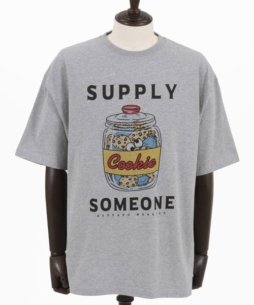 CAMBIO(カンビオ)の「mt8947- ビッグシルエットプリントTシャツ(Supply Someone)(Tシャツ/カットソー・メンズ・グレー/ブルー系その他/ホワイト・S/M/L/XL)」の20枚目の写真