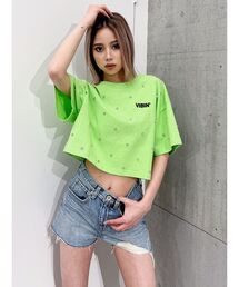 GYDA | VIBINビジュースタッズショートTシャツ(Tシャツ/カットソー)