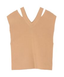 LAGUNAMOON | ダブルVネックニットプルオーバー(ニット/セーター)