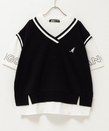 KANGOL（カンゴール）の「KANGOL ベストフェイクレイヤードTシャツ（Tシャツ/カットソー・キッズ）」