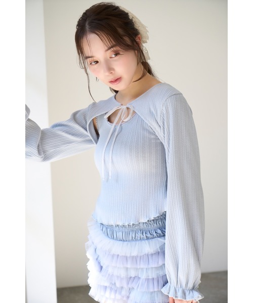 SNIDEL - スナイデル⭐︎新木優子さん♡ボレロカーデ SNIDEL HOME（スナイデルホーム）の「【SNIDEL HOME × 新木優子