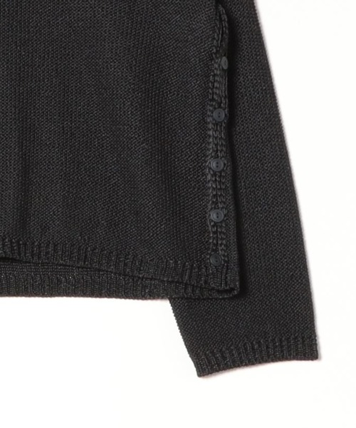 EMPORIO ARMANI（エンポリオアルマーニ）の「【エンポリオ アルマーニ】Emporio Armani Sustainability Values Capsule Collection セーター リサイクル素材 リバースストッキネットステッチ（ニット/セーター・レディース・ブラック・X-SMALL/SMALL/MEDIUM）」の2枚目の写真