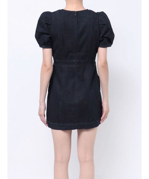 MURUA（ムルーア）の「パフスリーブステッチミニワンピース（ワンピース・レディース・インディゴブルー/アイボリー・FREE）」の20枚目の写真