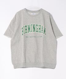 DISCOAT | 【WEB限定】カレッジロゴハーフスリーブミニ裏毛スウェット(Tシャツ/カットソー)