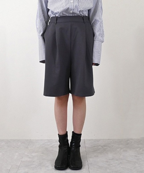 STYLEBLOCK(スタイルブロック)の「カットダンボールハーフパンツ(その他パンツ・レディース・ブラック/チャコールグレー/ベージュ・M)」の6枚目の写真