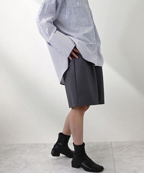 STYLEBLOCK(スタイルブロック)の「カットダンボールハーフパンツ(その他パンツ・レディース・ブラック/チャコールグレー/ベージュ・M)」の7枚目の写真