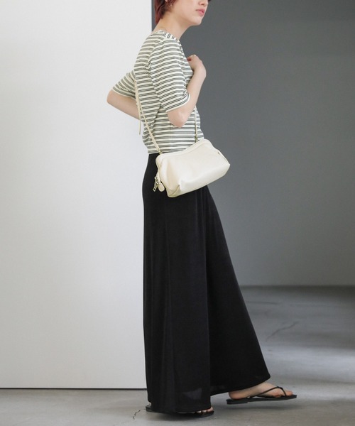 select MOCA(セレクトモカ)の「ウェーブデザインショルダーバッグ(ショルダーバッグ・レディース・ブラック/アイボリー/ライトブルー・FREE)」の17枚目の写真