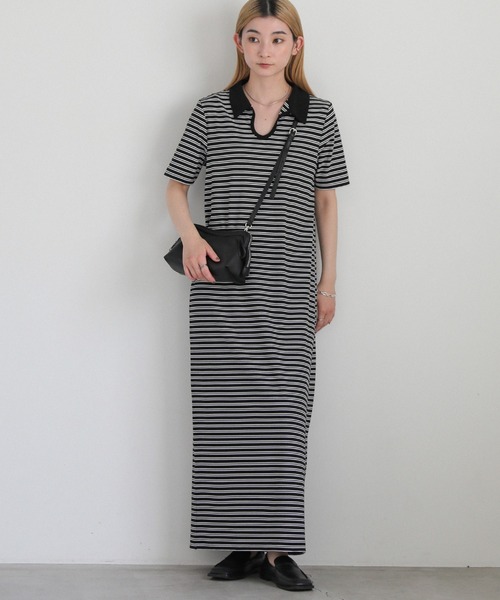 select MOCA(セレクトモカ)の「ウェーブデザインショルダーバッグ(ショルダーバッグ・レディース・ブラック/アイボリー/ライトブルー・FREE)」の4枚目の写真