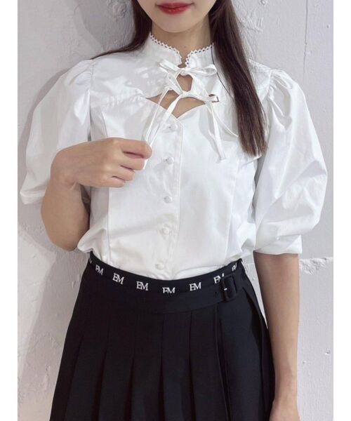 【セール】ダブルリボンデコルテブラウス（シャツ/ブラウス）｜EATME（イートミー）