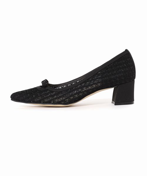 LE TALON（ルタロン）の「4.5cmフロントリボンレースパンプス