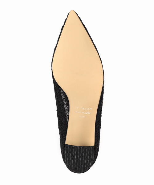 LE TALON(ルタロン)の「4.5cmフロントリボンレースパンプス(パンプス・レディース・アイボリー/ブラック×ブラック・22cm/22.5cm/23cm/23.5cm/24cm/24.5cm/25cm)」の12枚目の写真