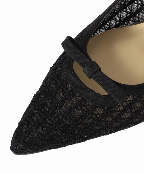 LE TALON(ルタロン)の「4.5cmフロントリボンレースパンプス(パンプス・レディース・アイボリー/ブラック×ブラック・22cm/22.5cm/23cm/23.5cm/24cm/24.5cm/25cm)」の14枚目の写真
