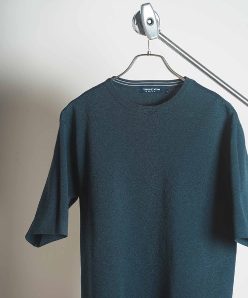 UNION STATION(ユニオンステーション)の「オーバーサイズニットT(ニット/セーター・メンズ・ブルー/グリーン/ベージュ系その他/ネイビー・LL/M/L)」の13枚目の写真