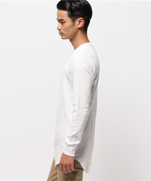 WEGO（ウィゴー）の「WEGO/ワッフルラウンドカットソー（Tシャツ/カットソー・メンズ・レッド/ホワイト/カーキ/ブラック・MEDIUM/LARGE）」の11枚目の写真